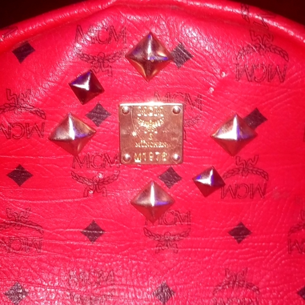 Mcm Red Backpack - image 1